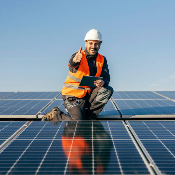 Solarmodulen kontakt